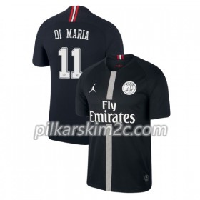 Koszulka Paris Saint-Germain Di Maria 11 Jordan Czarny Trzeciej 2018-2019 - Koszulki Piłkarskie